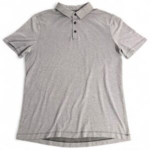 Lululemon Polo Mens Evolution Purple Short‎ Sleeve Shirt Athletic Size Large